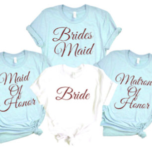 Bridal Party Bridesmaid Bachelorette Maid of honou T-Shirt