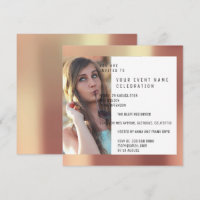 Bridal Party Foto Geometry Copper Rose Metallic