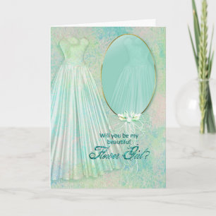 BRIDAL PARTY INVITATIONS -  FLOWER GIRL