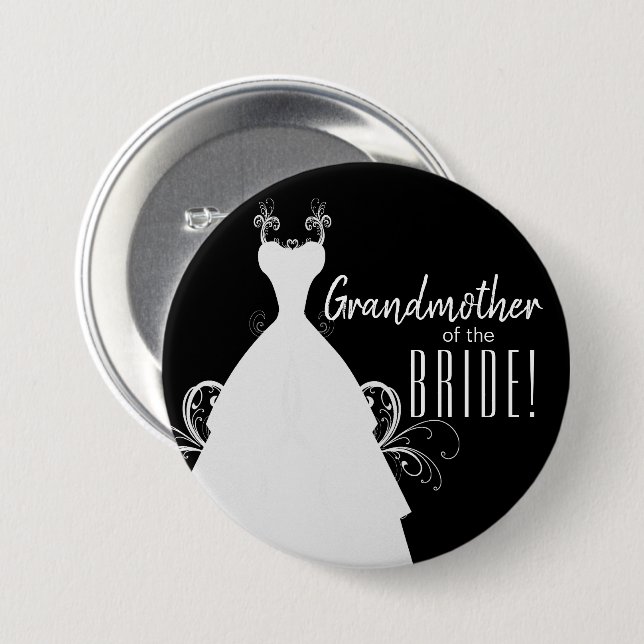 Bridal Party  - Party of the Bride Button (Front & Back)