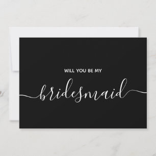 Bridal Party Proposal Will You Be My Bridesmaid Invitation