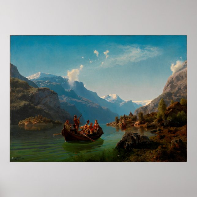 Bridal Procession on the Hardangerfjord Poster (Front)