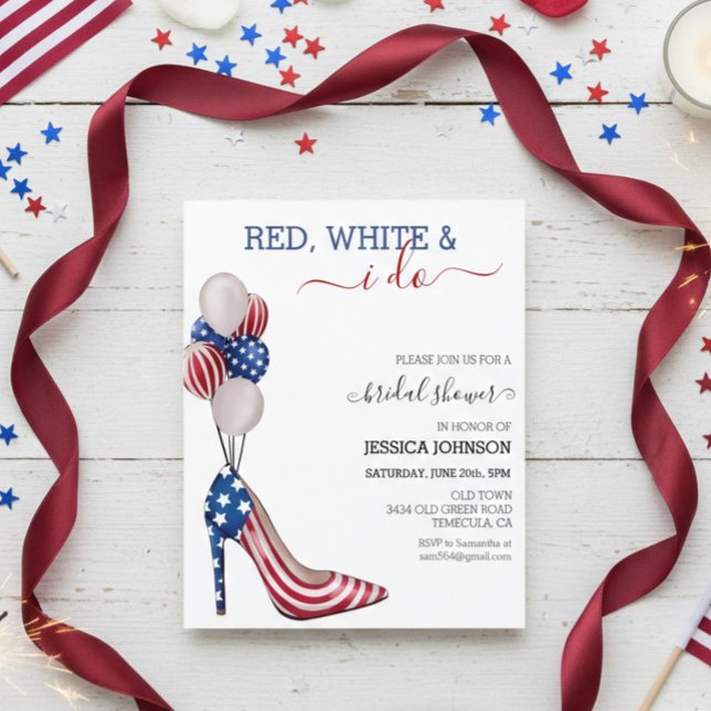 Bridal Shower 4th of July Red white Blue  (Creator Uploaded)