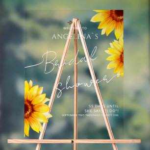 Bridal shower Acrylic Sign WELCOME