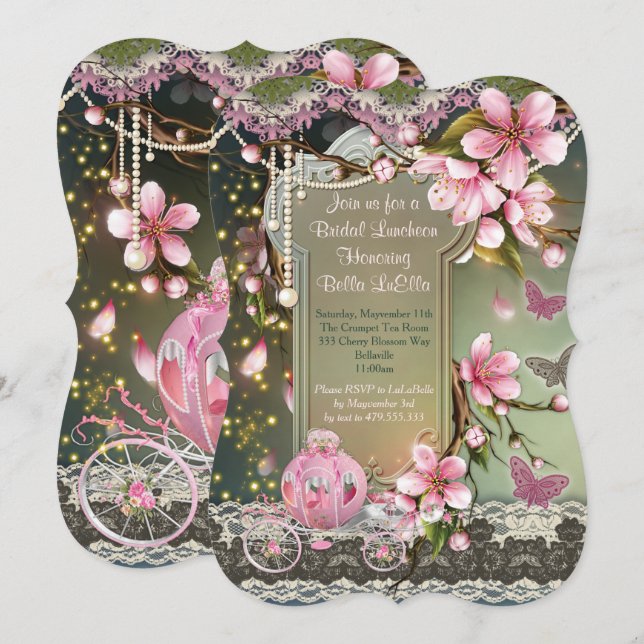 Bridal Shower and Luncheon Invitations (Front/Back)