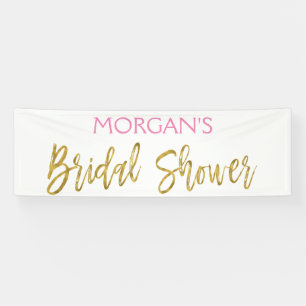Bridal Shower Announcement Party Banner