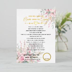 Bridal Shower Bachelorette Party Bride Know groom