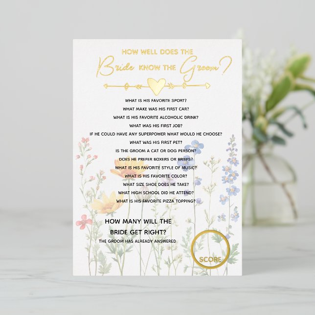 Bridal Shower Bachelorette Party Bride Know groom (Standing Front)