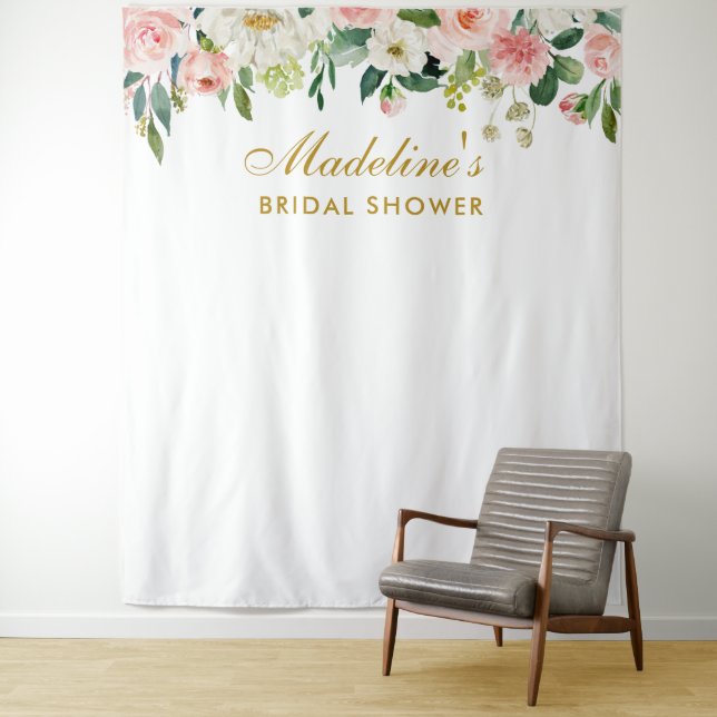 Bridal Shower Backdrop | Photo Booth Prop GP Tapestry (In Situ)