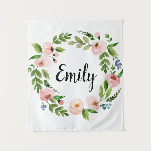 Bridal Shower Banner Fabric Sign Tapestry (Front)