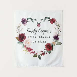 Bridal Shower Banner Fabric Sign Tapestry