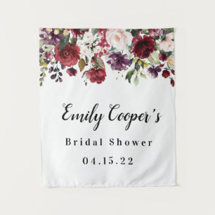 Bridal Shower Banner Fabric Sign Tapestry