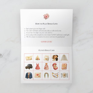 Bridal Shower Bingo Game Board17. Fun Party Holiday Card