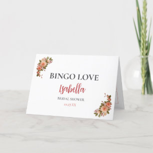 Bridal Shower Bingo Game Board20. Fun Party Holiday Card