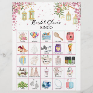 Bridal Shower Bingo Game Flyer
