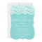 Bridal Shower Blue Elegant Lace Pattern
