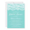 Bridal Shower Blue Elegant Lace Pattern