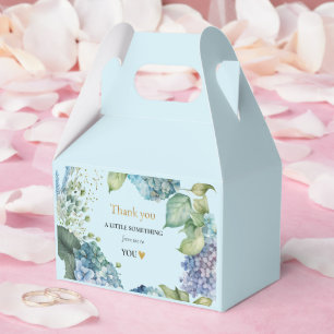 Bridal Shower Blue Hydrangeas Thank you Favor Box