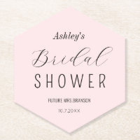Bridal Shower Blush Pink Elegant