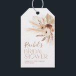 Bridal Shower Boho Floral Gift Tags for Favours<br><div class="desc">Beige Boho Bridal Shower Favour Gift Tags. This beige and terracotta pampas grass floral design is the perfect theme for your boho style Bridal Shower. Matching items available.</div>