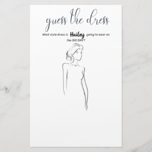 Bridal Shower, Bridal Games, Bridal shower games Stationery