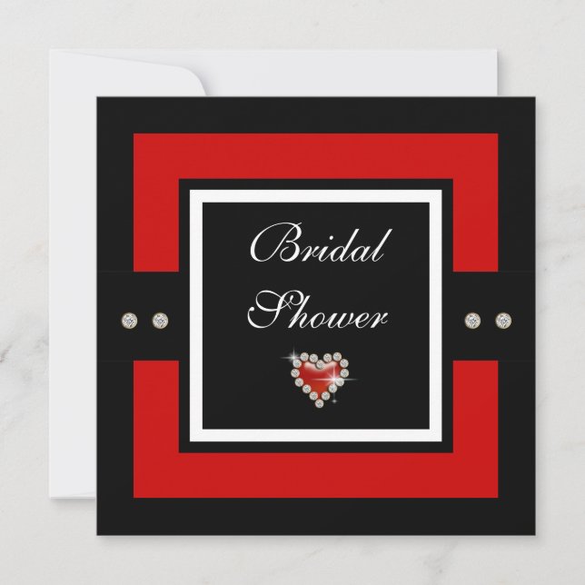 Bridal shower bride wedding invitation (Front)