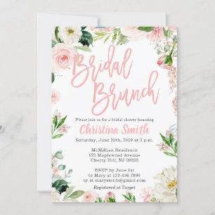 Bridal Shower Brunch Floral Invitations
