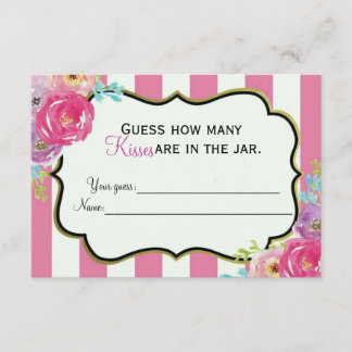 Bridal Shower Brunch game card