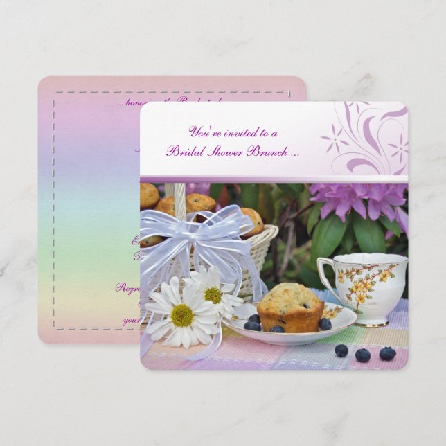 Bridal Shower Brunch Invitation (Front/Back)