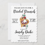 Bridal Shower Brunch Invitation<br><div class="desc">Customizable bridal shower invitation. A hand-drawn floral look perfect for a brunch showering the bride to be. A classy,  cute,  and feminine bridal shower theme.</div>