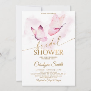 Bridal Shower Butterfly Invitation