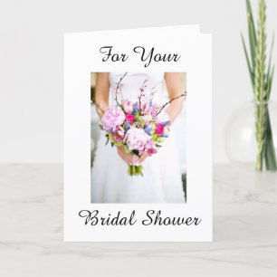 BRIDAL SHOWER CARD WITH WISHES ON NEW JOURNEY