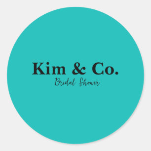Bridal Shower Classic Round Sticker