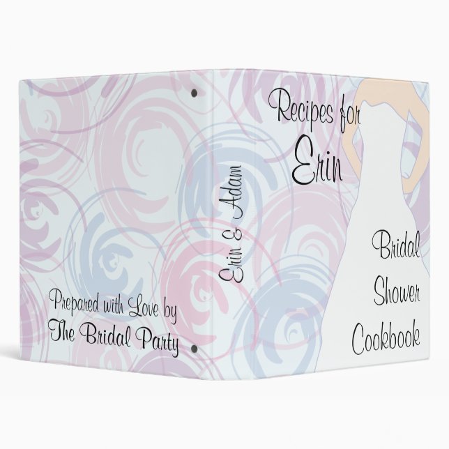 Bridal Shower Cookbook - Flora Binder (Background)