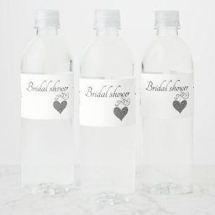 bridal shower decoration water bottle label