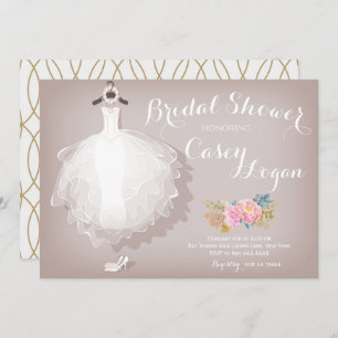 Bridal Shower Dress Invitation