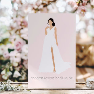 Bridal Shower Elegant Congratulations Card