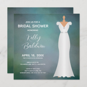 Bridal Shower Elegant Soft Green Invitation