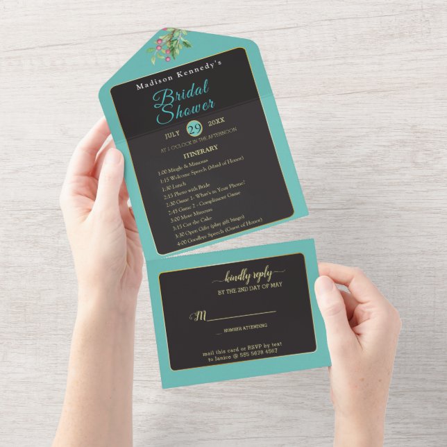 Bridal Shower Event Fab All In One Invitation (Tearaway)