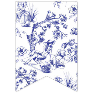 Bridal Shower Favor Box Bunting Flags