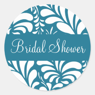 Bridal Shower Fern Flora Sticker Seal