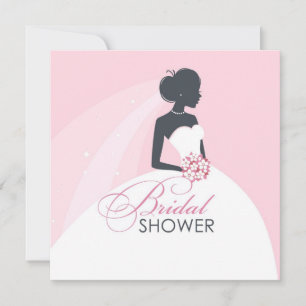 Bridal Shower Flat Card Invitation