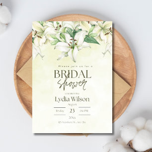 Bridal Shower Floral Greenery Bridal Shower Invitation
