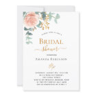 Bridal Shower floral rose gold eucalyptus greenery