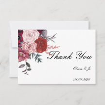 BRIDAL SHOWER FLORAL THANK YOU CARD
