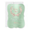 Bridal Shower Floral Wreath Rose Gold Mint Green