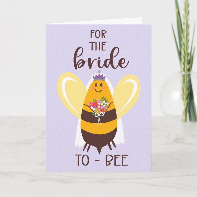 Bridal Shower for Bride to Bee Card (Front)