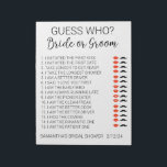 Bridal Shower Game Guess Who  Notepad<br><div class="desc">This design may be personalized in the area provided by changing the photo and/or text. Or it can be customized by clicking Personalize this Template and then choosing the click to customize further option and delete or change the colour of the background, add text, change the text colour or style,...</div>