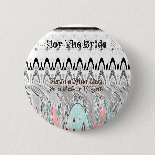 Bridal Shower Gift Art Print 2 Inch Round Button (Front)