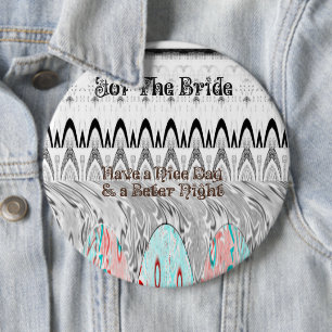 Bridal Shower Gift Art Print 6 Inch Round Button